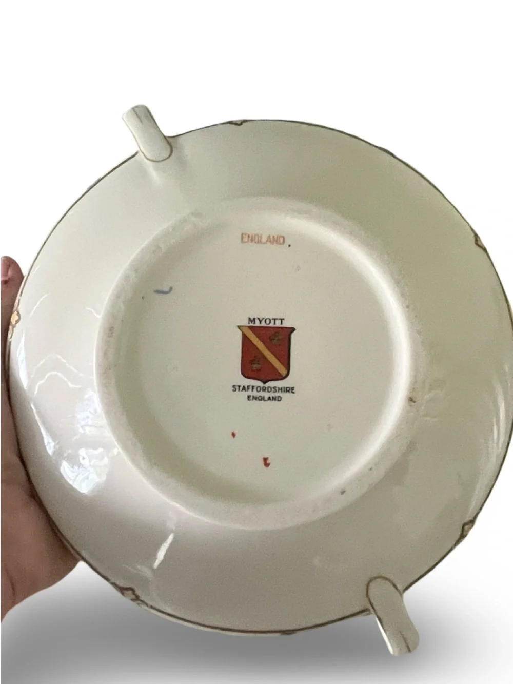 Antique Myott Staffordshire Seville Pattern Round Vegetable Tureen 8.5” Diameter